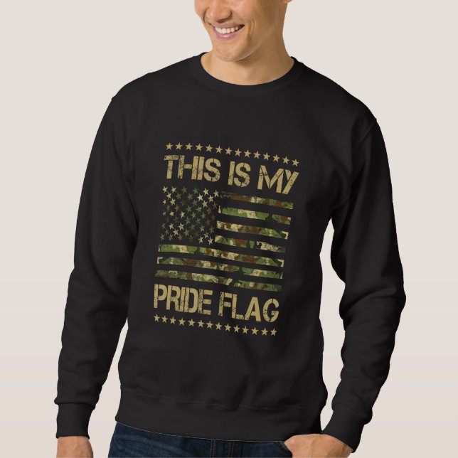 Sweatshirt This Is My Pride Flag USA American Flag July 4th P (Devant)
