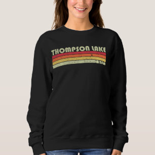 Sweatshirt Thompson Lake Maine Funny Pêche Camping Été