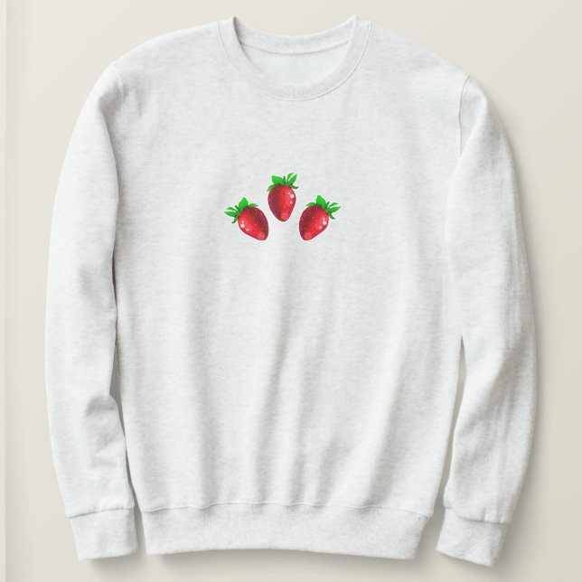Sweatshirt Three Strawberries (Design devant)
