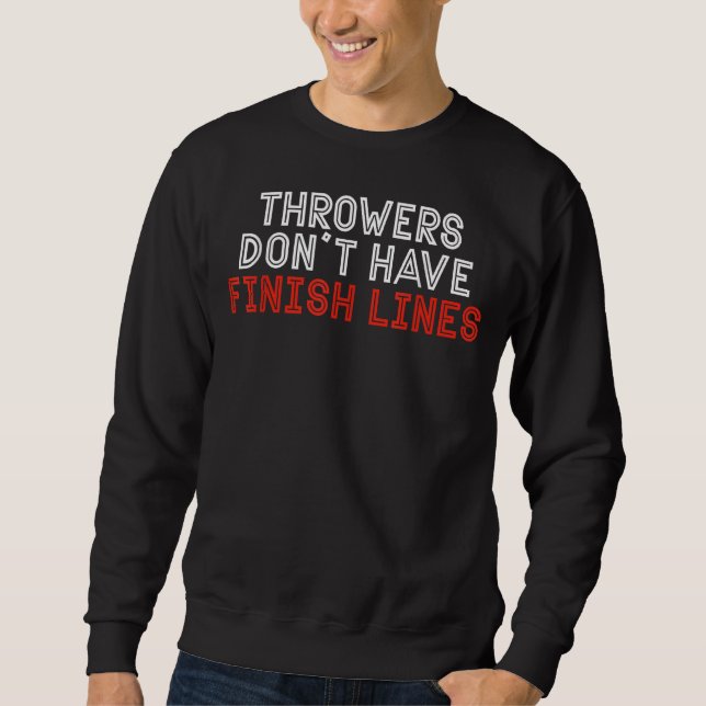 Sweatshirt Throwers n'ont pas de lignes de finition Javelin T (Devant)