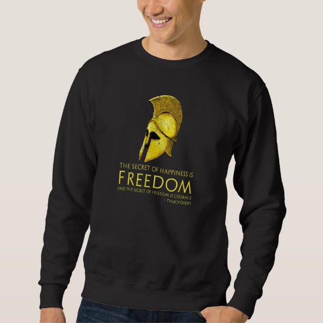 Sweatshirt Thucydide grecque antique Cite Liberté Libertaria (Devant)