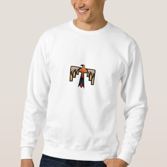 Sweatshirt Thunderbird - symbole indien indigène (Devant)