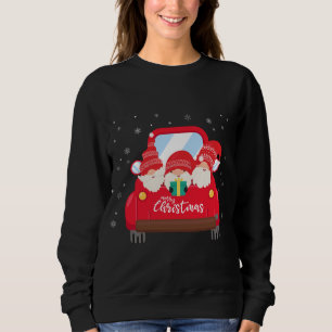 Sweatshirt Tibétain Mastiff équitation Camion Rouge Joyeux No