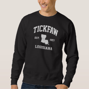 Sweatshirt Tickfaw Louisiana La Vintage State Style sportif