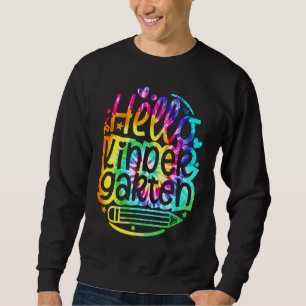 Sweatshirt Tie Dye Bonjour Maternelle Retour à l'école Premie