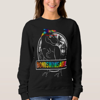 Sweatshirt Tie Dye Bonusmomsaurus Bonus Maman Dinosaure Rex M