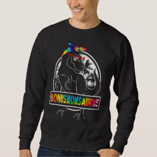 Sweatshirt Tie Dye Bonusmomsaurus Bonus Maman Dinosaure Rex M