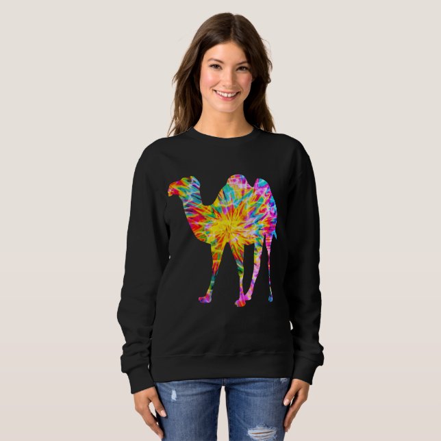 SWEATSHIRT TIE DYE CAMEL (Devant entier)