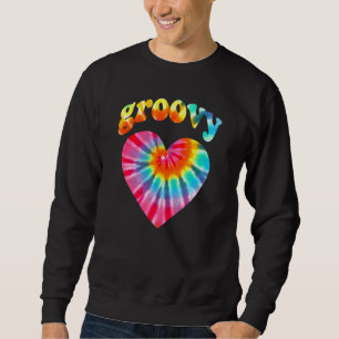 Sweatshirt Tie Dye Coeur Amour Super Hippie les années 70 Cos
