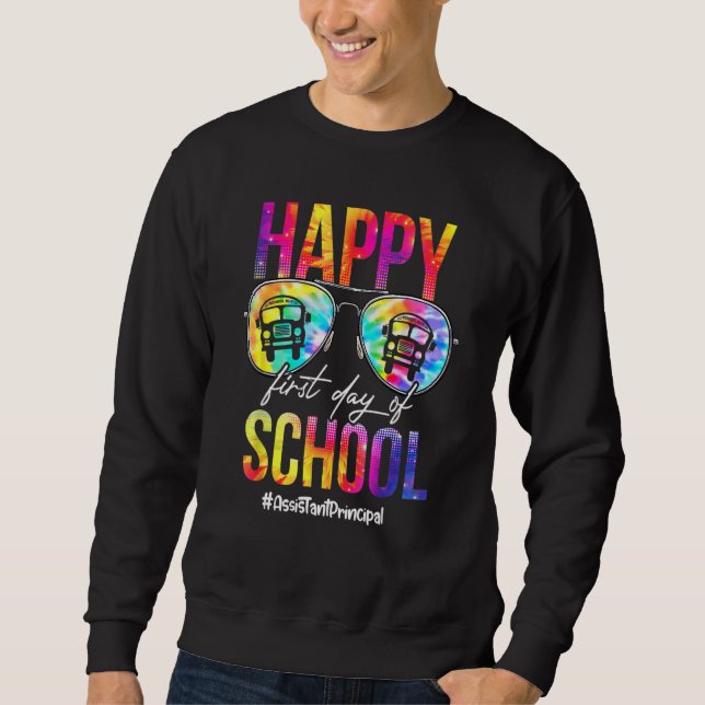 Sweatshirt Tie Dye Lunettes de soleil Assistant Principal Pre (Devant)