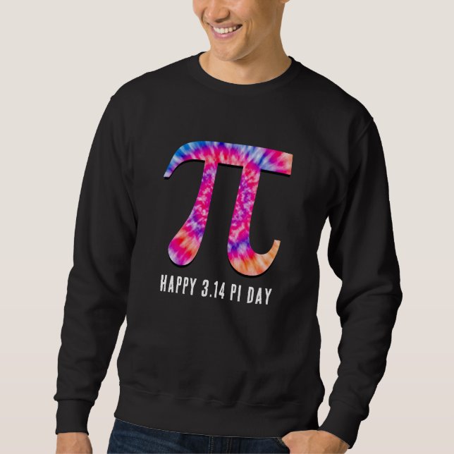 Sweatshirt Tie Dye Pi Day (Devant)