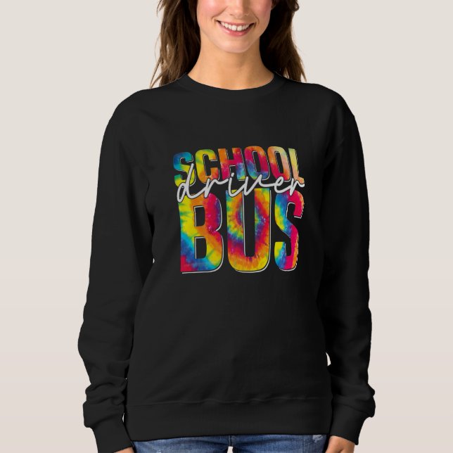Sweatshirt Tie Dye School Bus Driver  Busman Men Women Busman (Devant)
