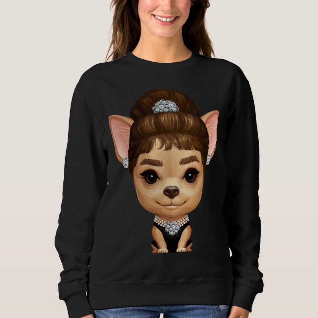 Sweatshirt Tiffany Le Chihuahua (Devant)