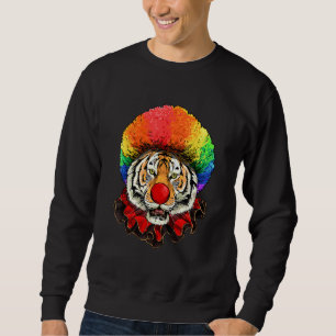 Sweatshirt Tiger Clown Faune Tiger Safari Animal Circus