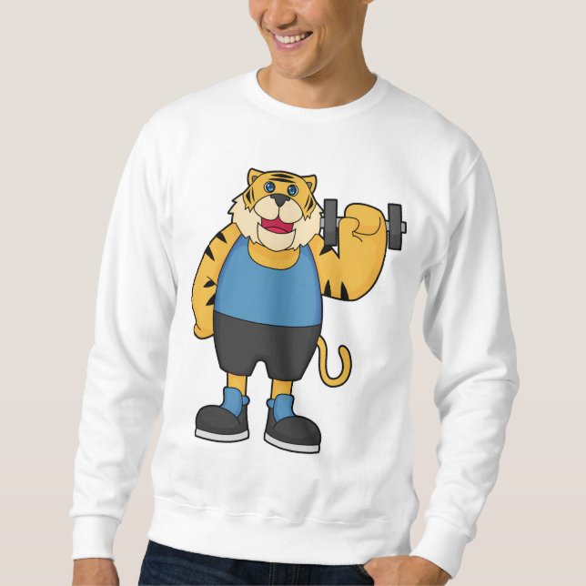 Sweatshirt Tiger Fitness Dumbbell (Devant)