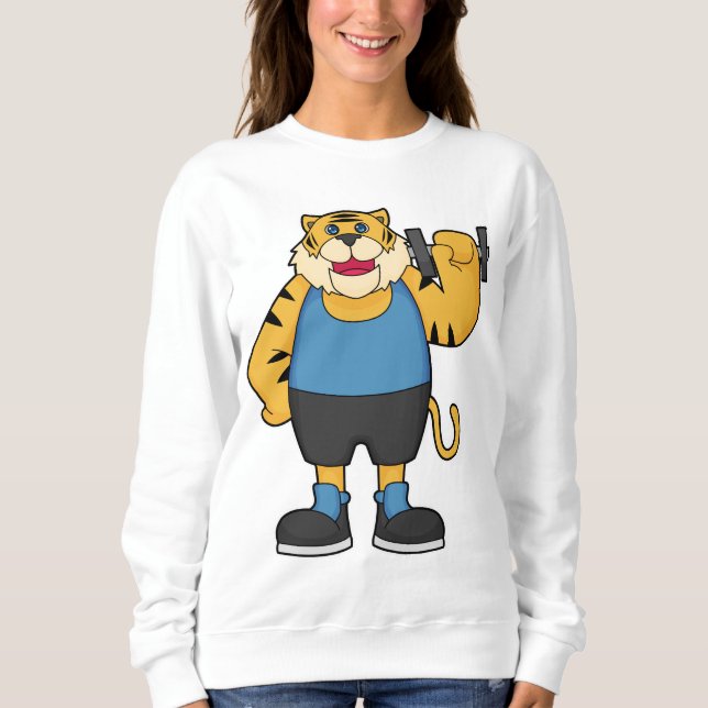 Sweatshirt Tiger Fitness Dumbbell (Devant)