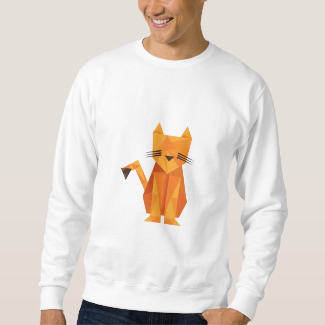 Sweatshirt Tiger Oragami (Devant)