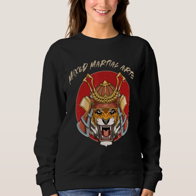 Sweatshirt Tiger Samurai Chef MIXED MARTIAL ART Cage Fighter  (Devant)