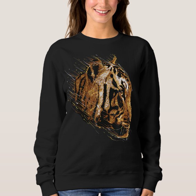 Sweatshirt Tiger Tiger Face Posters de animaux (Devant)