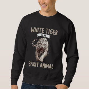 Sweatshirt Tigers blancs Le tigre blanc est mon animal d'espr