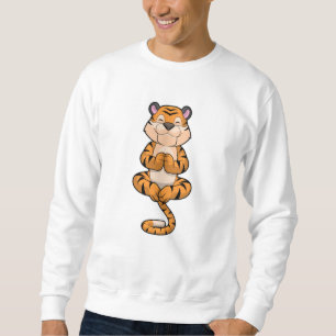 Sweatshirt Tigre au Yoga Fitness