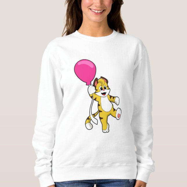 Sweatshirt Tigre avec ballon (Devant)