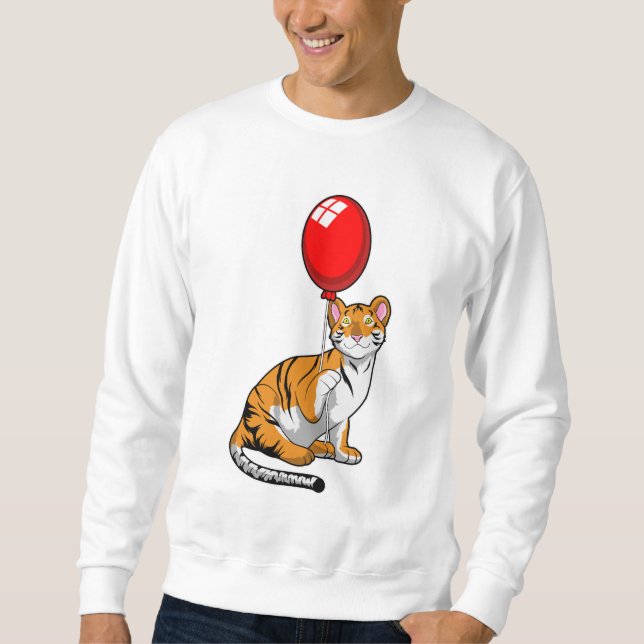 Sweatshirt Tigre avec ballon (Devant)