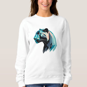 Sweatshirt Tigre avec design Lowpoly