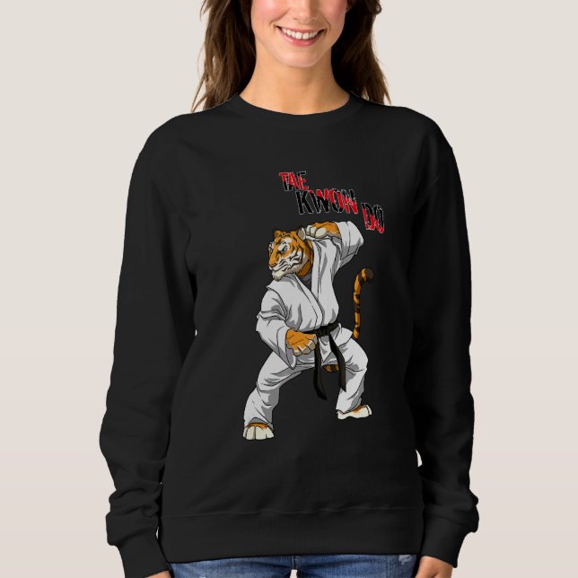 Sweatshirt Tigre de Taekwondo (Devant)