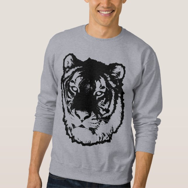 Sweatshirt Tigre noir (Devant)