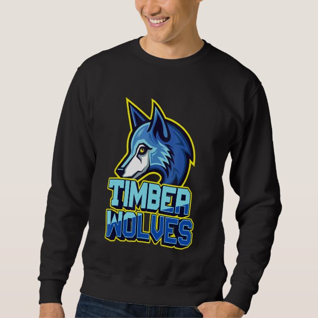 Sweatshirt Timber Wolves Fan Animal Wildlife Team Supporter (Devant)