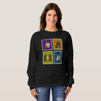 Sweatshirt timbre amusant d'Halloween raton laveur 