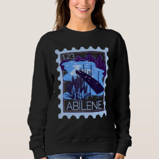 Sweatshirt Timbre De Postage Avec Une Scène De Paysage Noctur