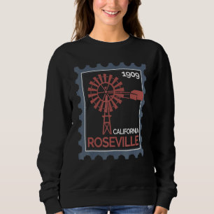 Sweatshirt Timbre-poste avec un ancien aérogénérateur à Rosev