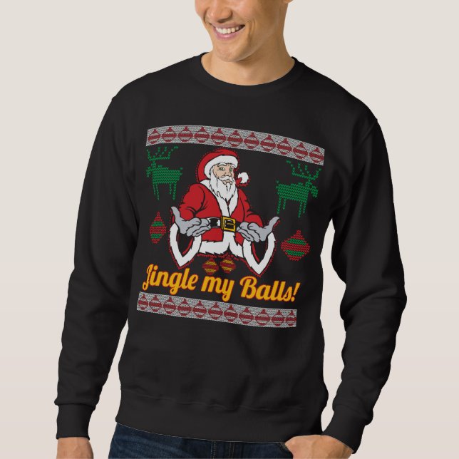 Sweatshirt Tintez mon chandail laid de Noël du père noël de (Devant)