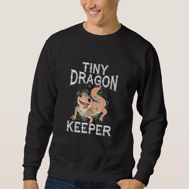 Sweatshirt Tiny Dragon Keeper  Leopard Gecko   Lizard Reptile (Devant)