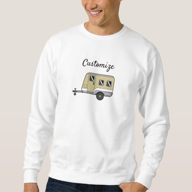 Sweatshirt Tiny Tan Caravan Camper Thunder_Cove (Devant)