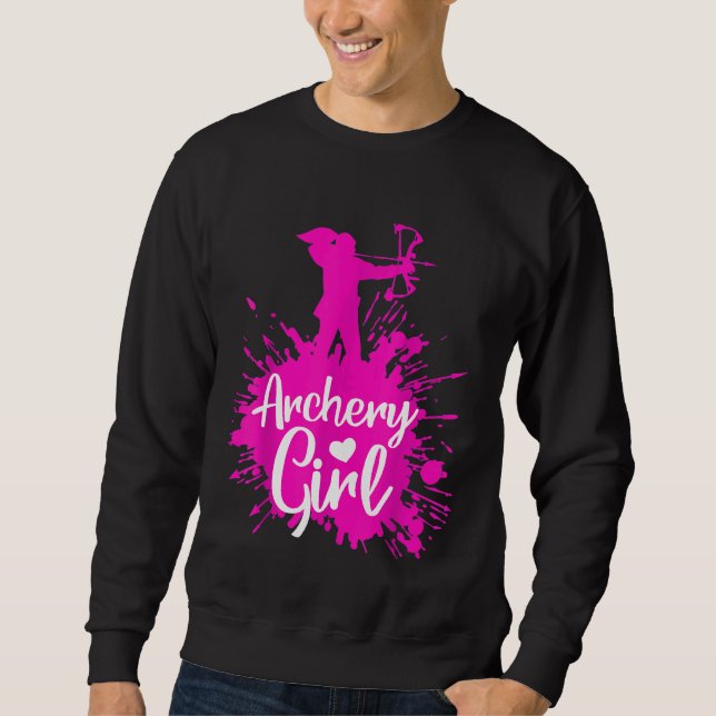 Sweatshirt Tir à l'arc Les femmes aiment la chasse aux seins  (Devant)