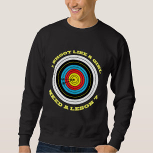 Sweatshirt Tir à l'arc Usa Bow Chasse Flèches Cible Bow Arche