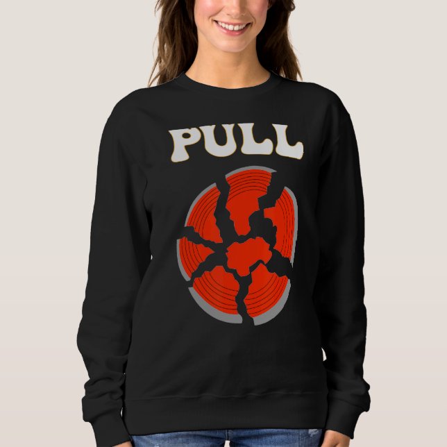Sweatshirt Tir sur l'argile à bout de piège 1 (Devant)