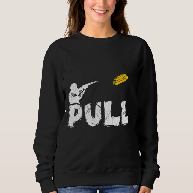 Sweatshirt Tir sur Pigeon Argile (Devant)