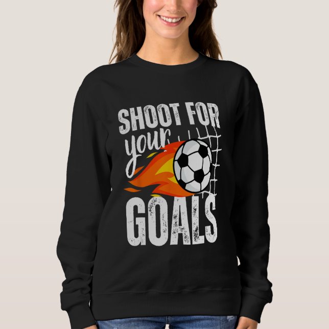 Sweatshirt Tirer Pour Vos Buts Soccer Boys Dit Dangue (Devant)