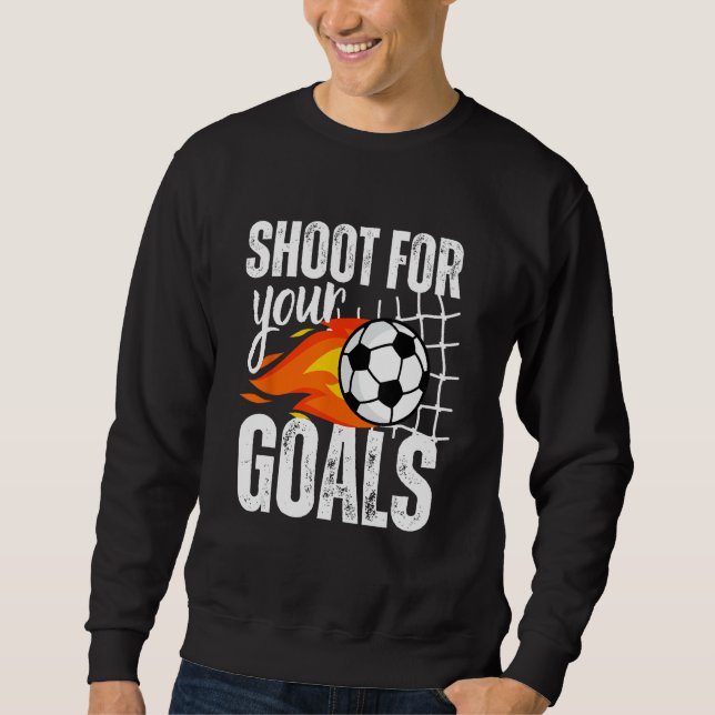 Sweatshirt Tirer Pour Vos Buts Soccer Boys Dit Dangue (Devant)