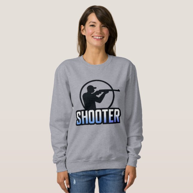 Sweatshirt Tireur - Marksman Silhouette Premium Design (Devant entier)