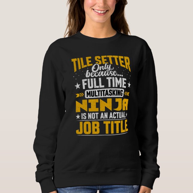 Sweatshirt Titre du travail de réglage de mosaïque Programme  (Devant)