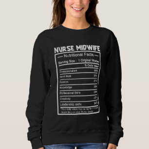 Sweatshirt Titre du travail Travailleur Nutrition Facts Infir