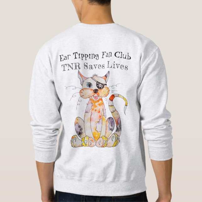 Sweatshirt TNR Piège, Neuter, Retour Sauve des vies Sweatshir (Dos)