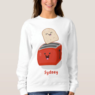 Sweatshirt Toast de Cute kawaii et dessin animé de grille-pai