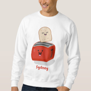 Sweatshirt Toast de Cute kawaii et dessin animé de grille-pai
