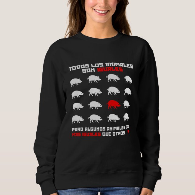 Sweatshirt Todos los animaux son iguales 2 (Devant)